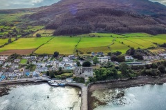 Carlingford town and pier Co Louth ireland